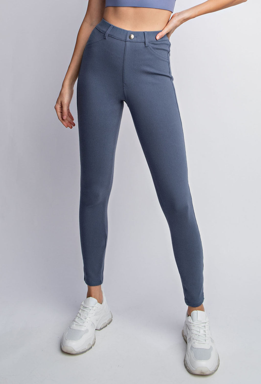 Triple Stretch Jeggings in Ocean Blue