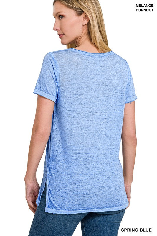 Everyday Washed Burnout Pocket Tee