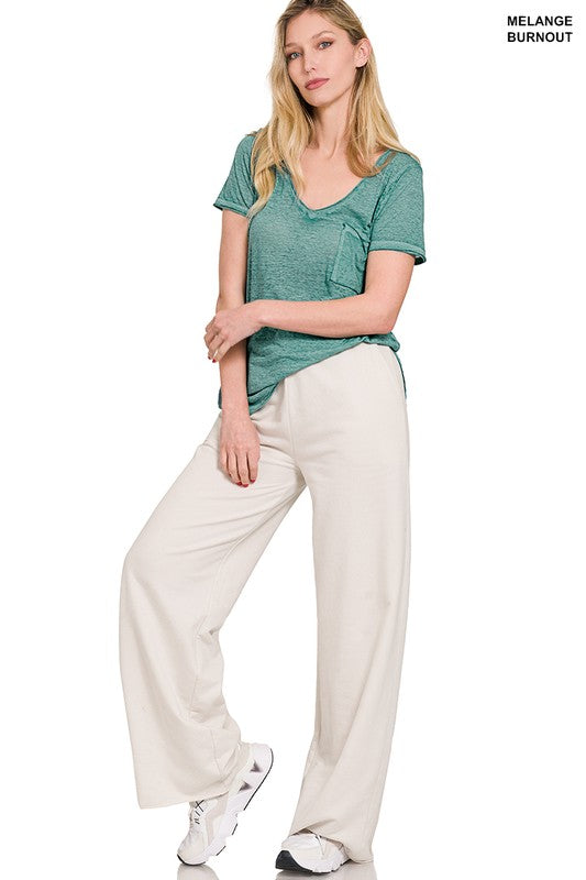 Everyday Washed Burnout Pocket Tee