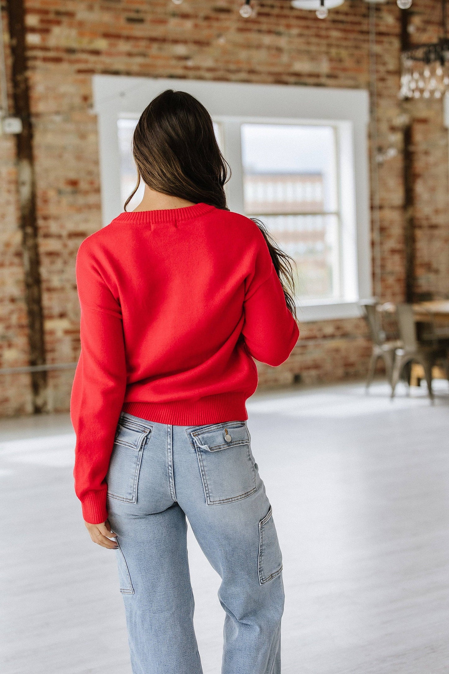 Merry Tinsel Letter Sweater