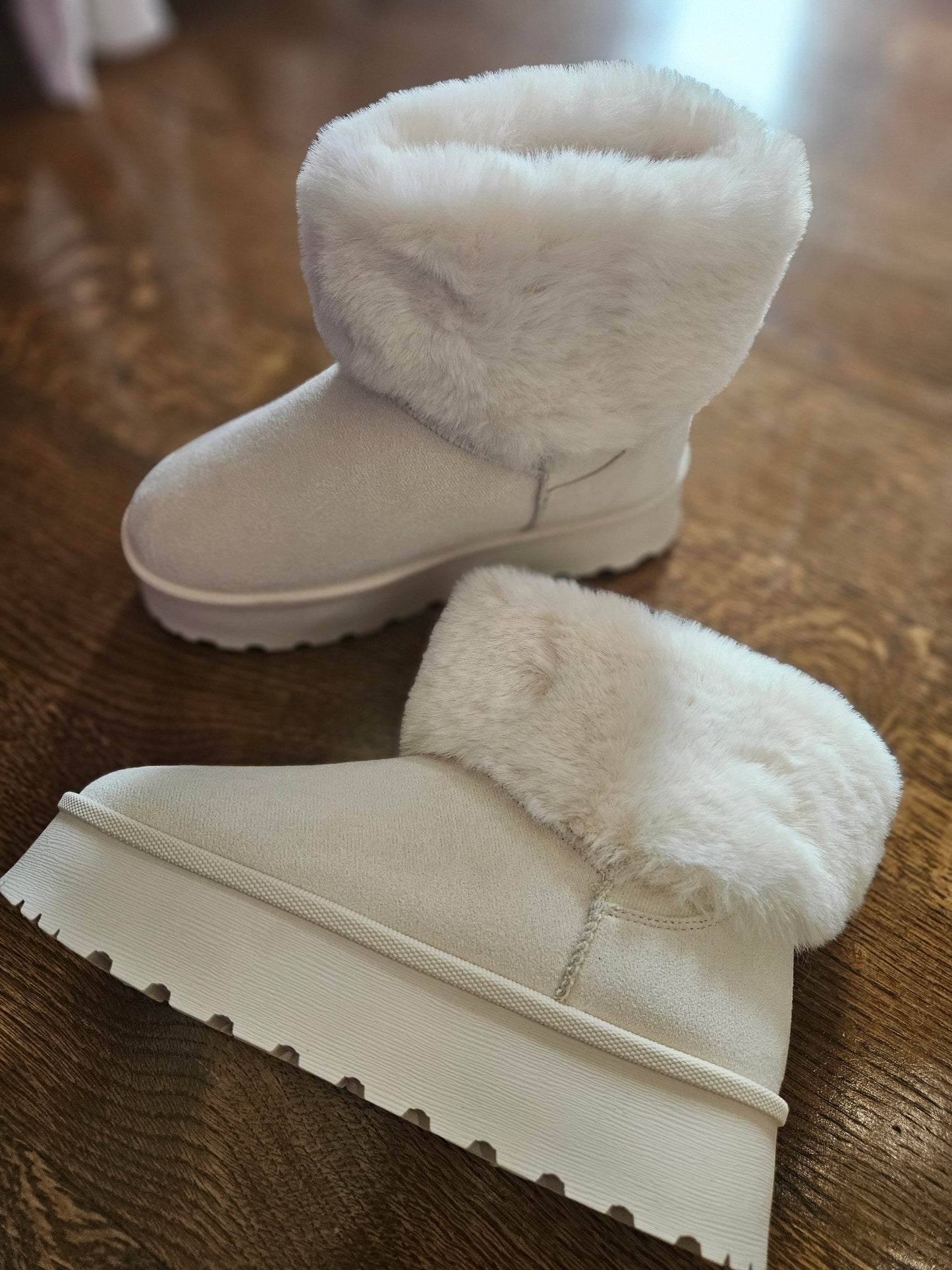 Very G Nude Everlie Fur Bootie - SALE