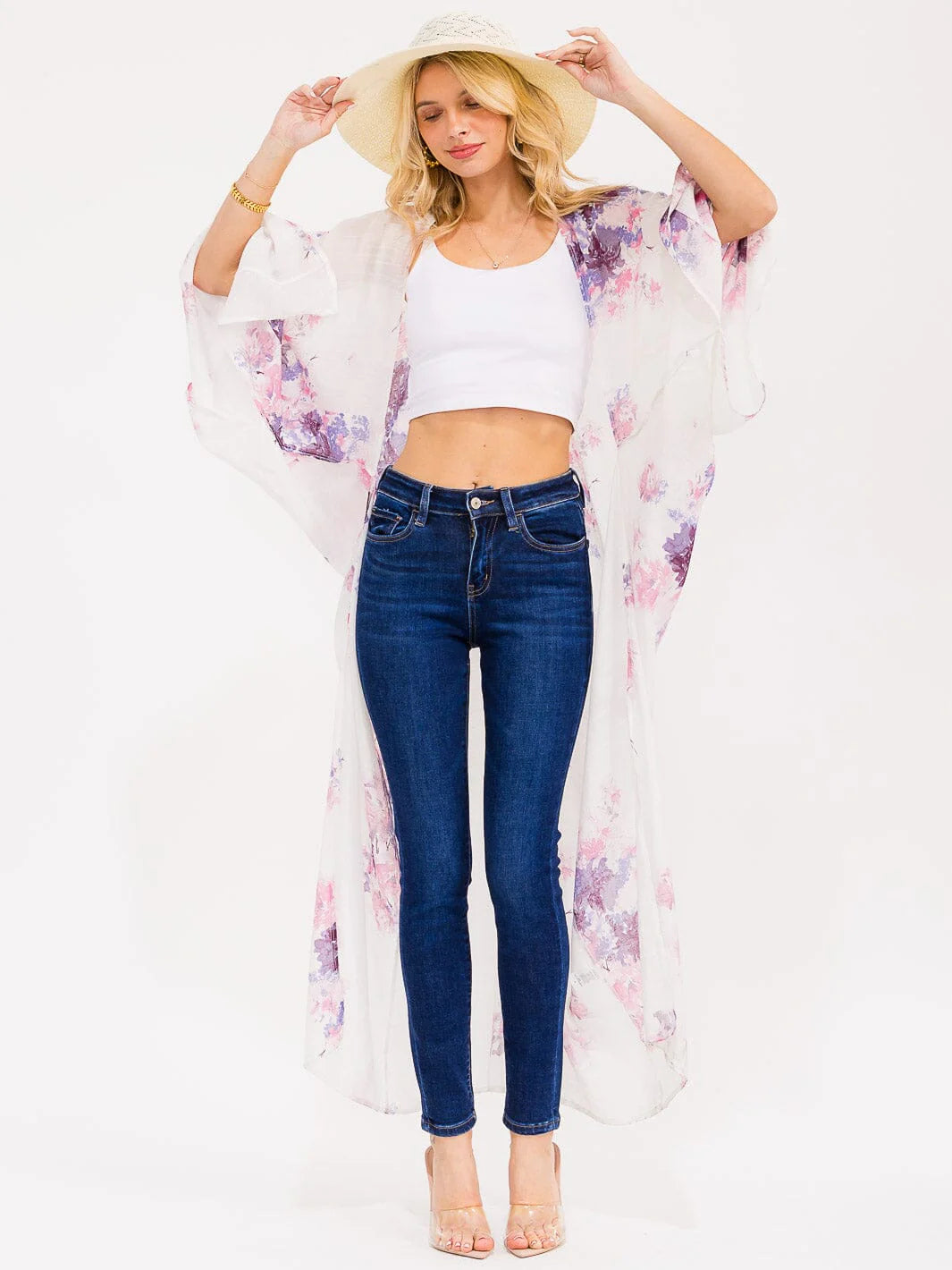 Floral Sheer Kimono