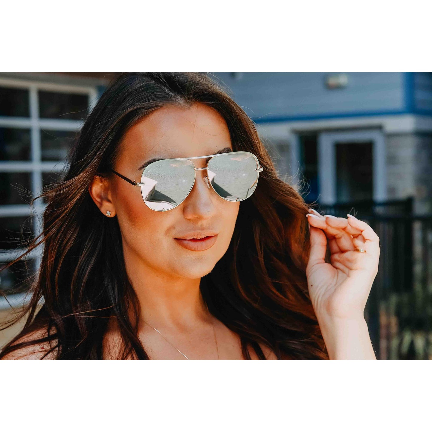 The Alex Black/Silver - High Quality Unisex Aviator Sunglasses *
