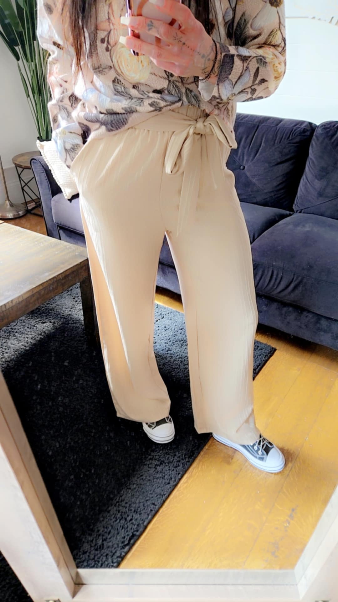 Vacation Flowy Tie Pants