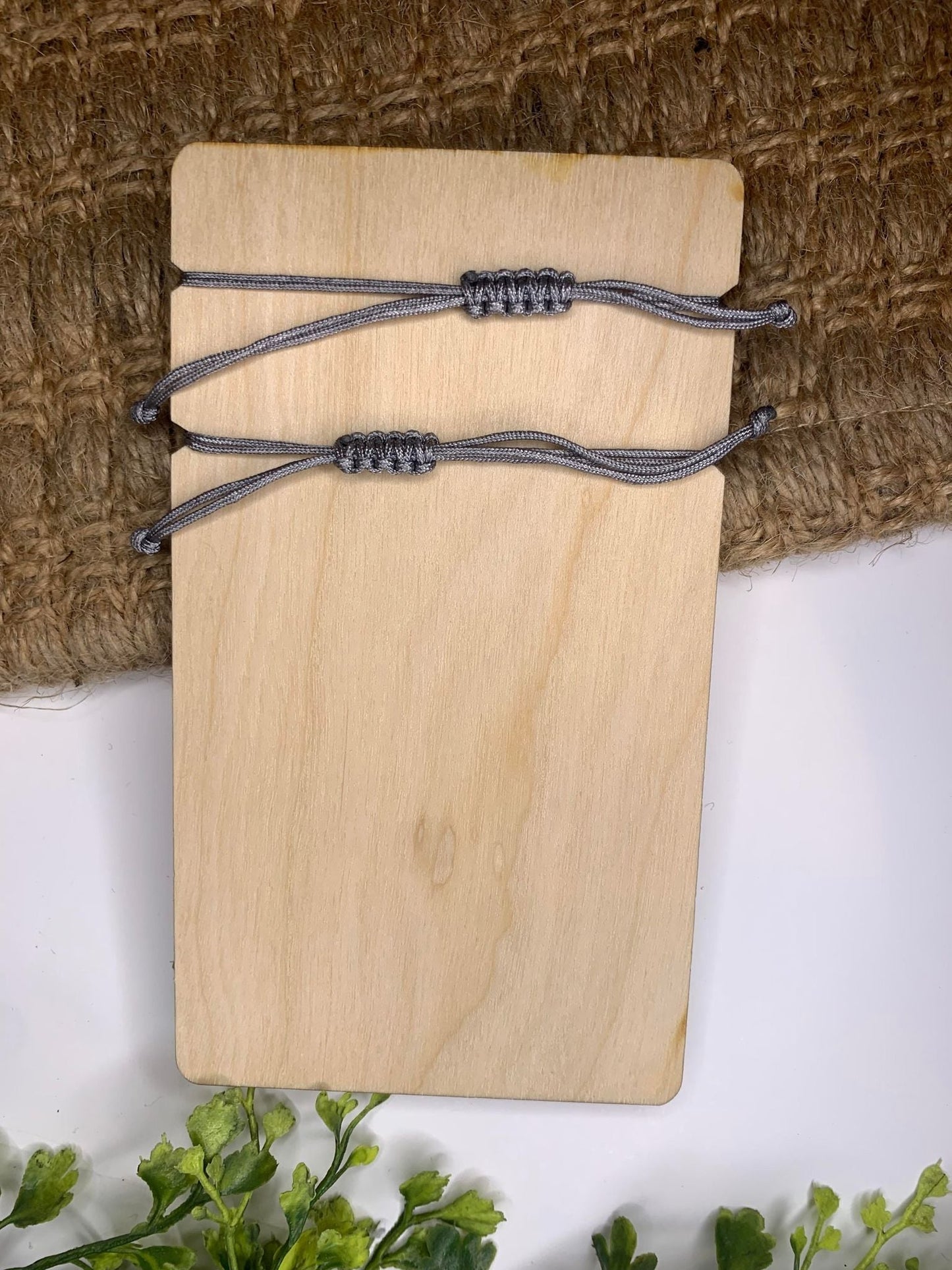 Gigi/Grandma/Nana & Me Wooden Card with Bracelets-