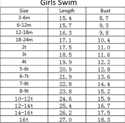 rts: Girls Long Sleeve Floral/Rainbow Swims