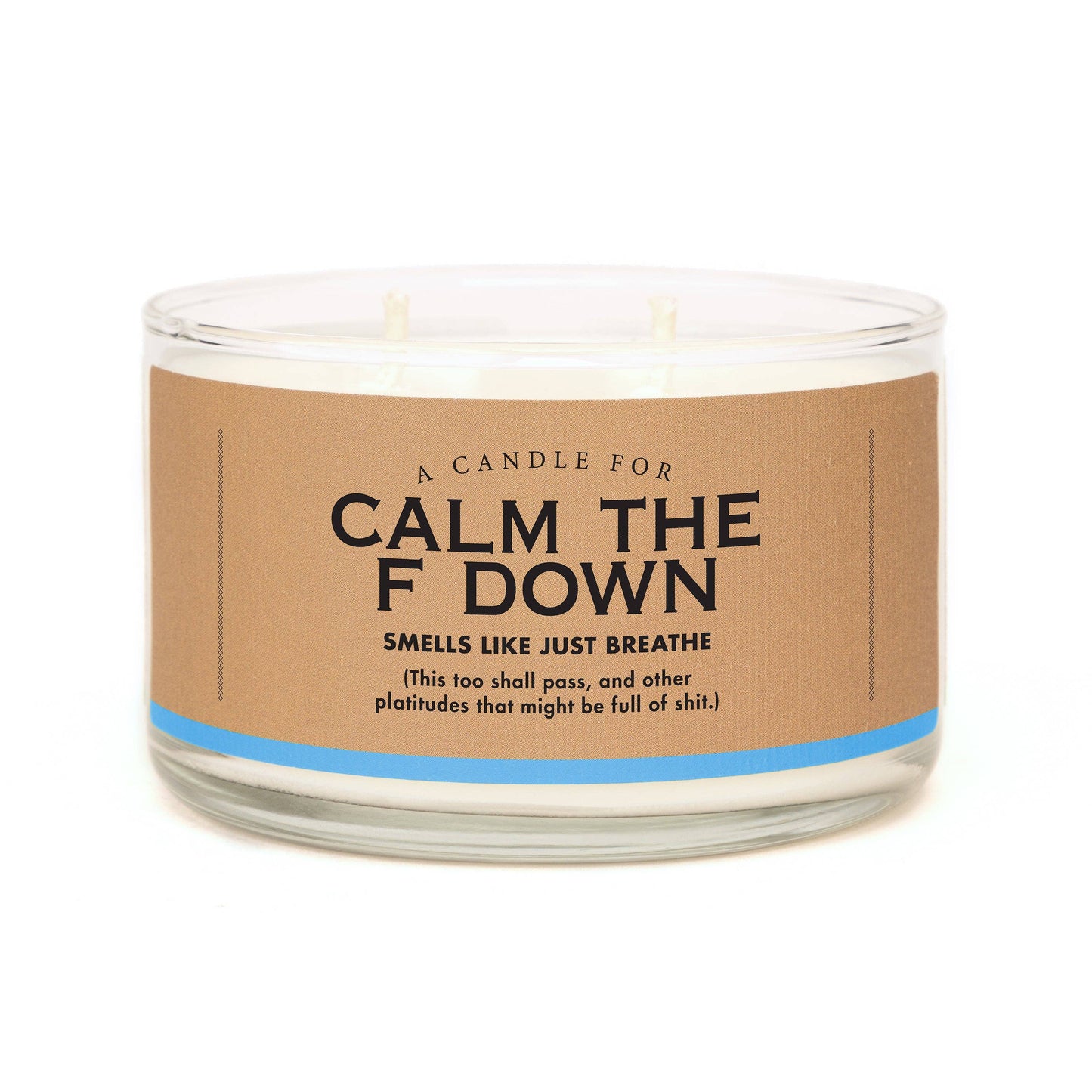 Whiskey River Soap Company Calm the F Down Soy Candle