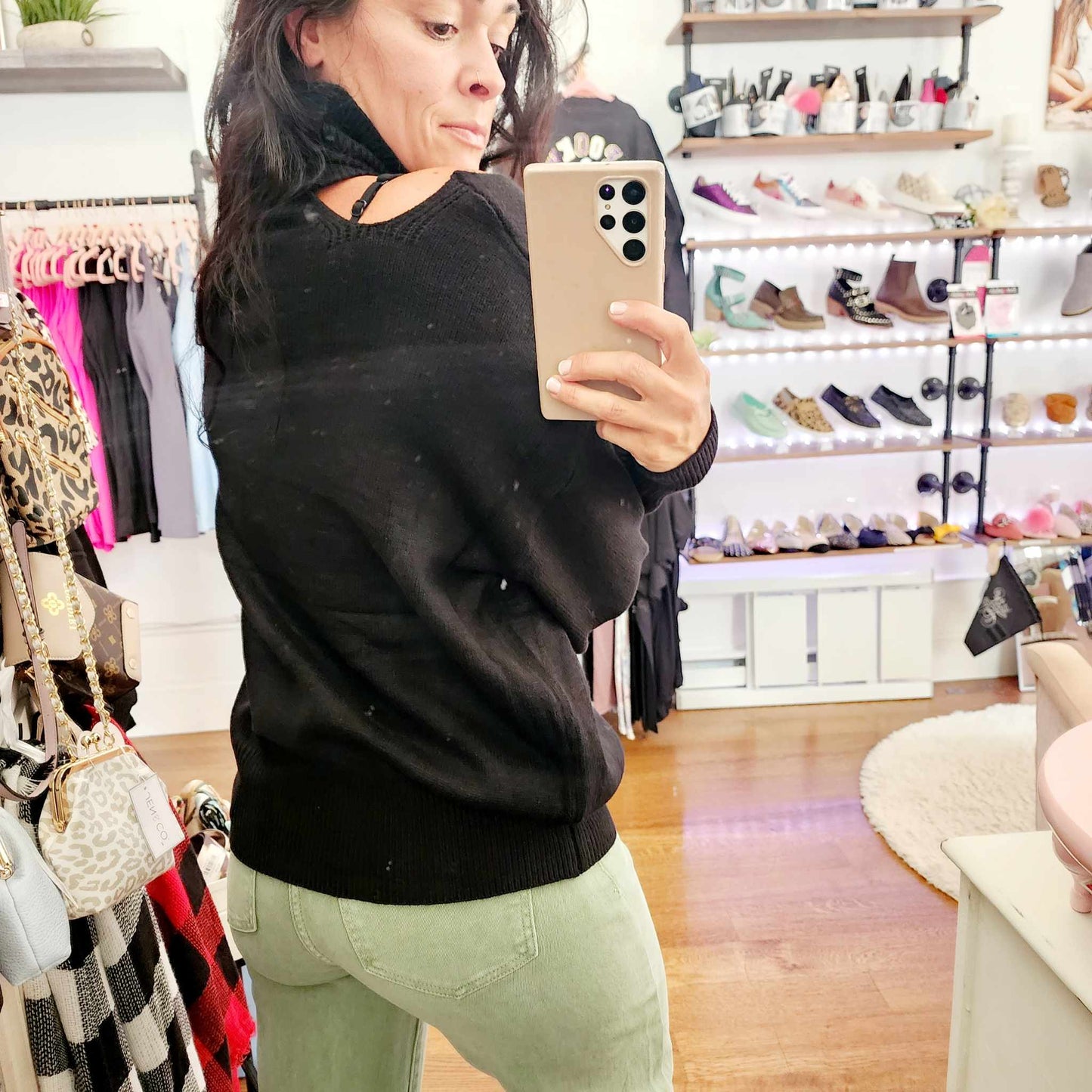 Slice of Heaven Cutout Sweater - Black - SALE