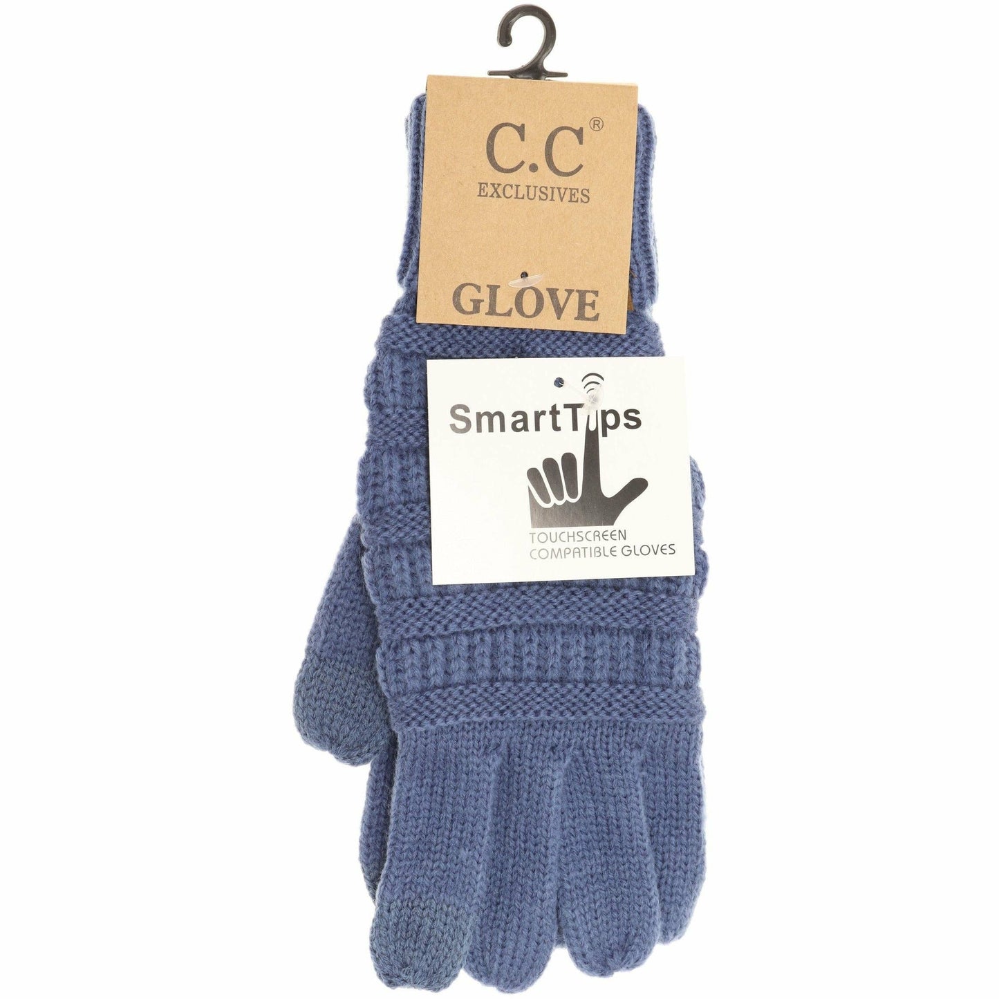 Solid Cable Knit CC Gloves: New Candy Pink