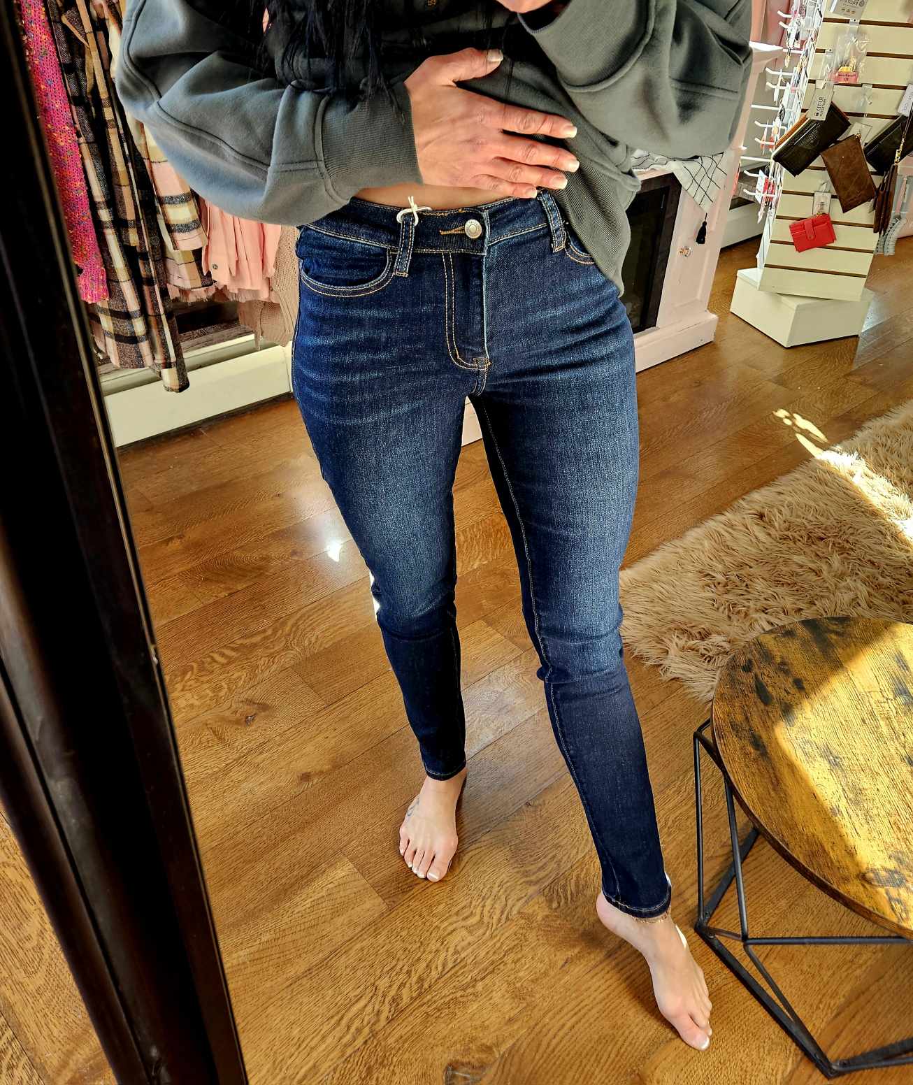 High Rise Dark Skinny from Lovervet by Vervet - SALE