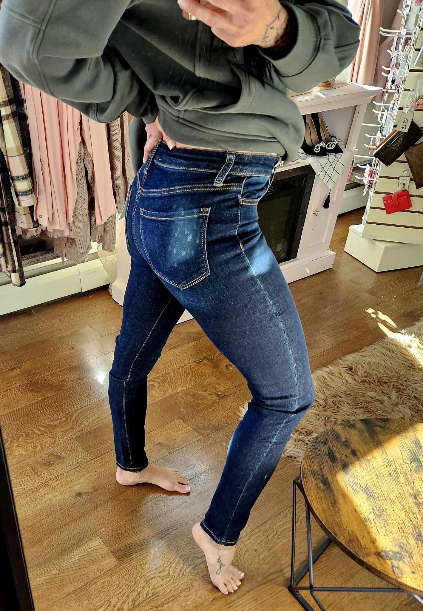 High Rise Dark Skinny from Lovervet by Vervet - SALE