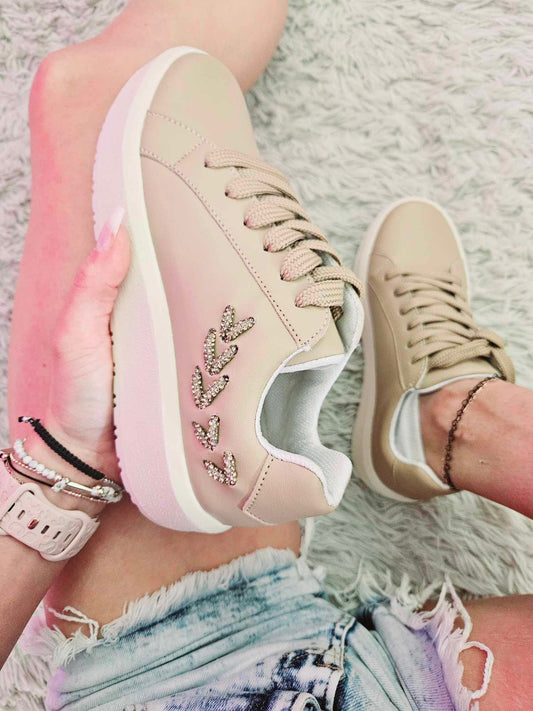 Ivy Rhinestone Walk All Day Sneakers - SALE