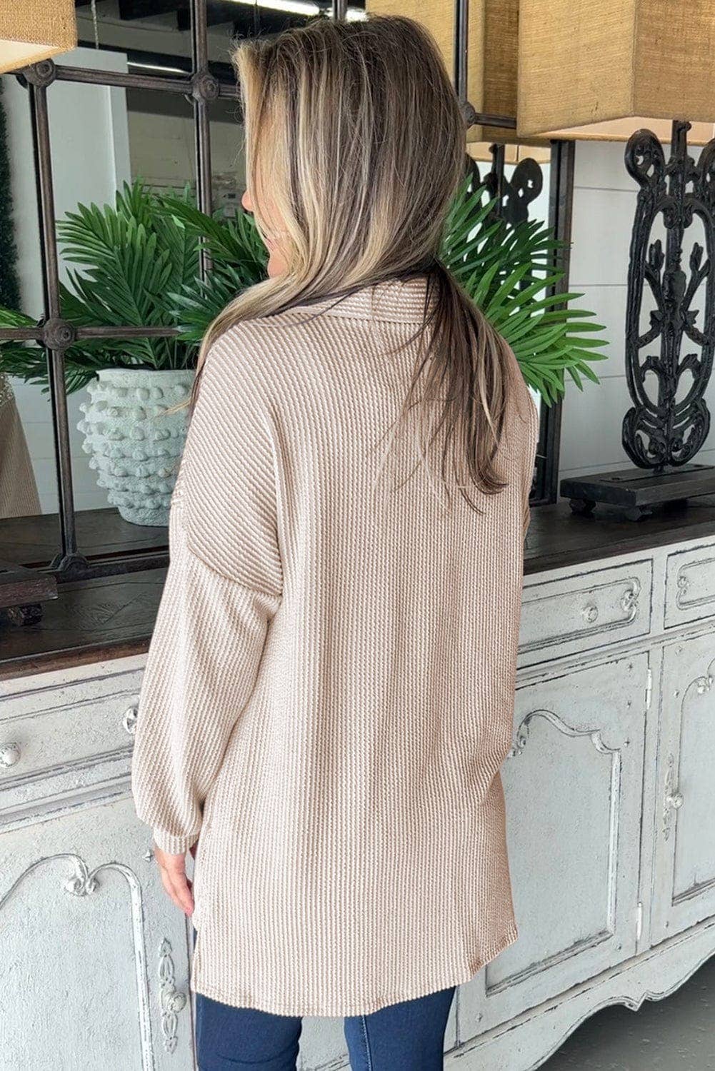 Dorian Sequin Corded Shacket - SALE