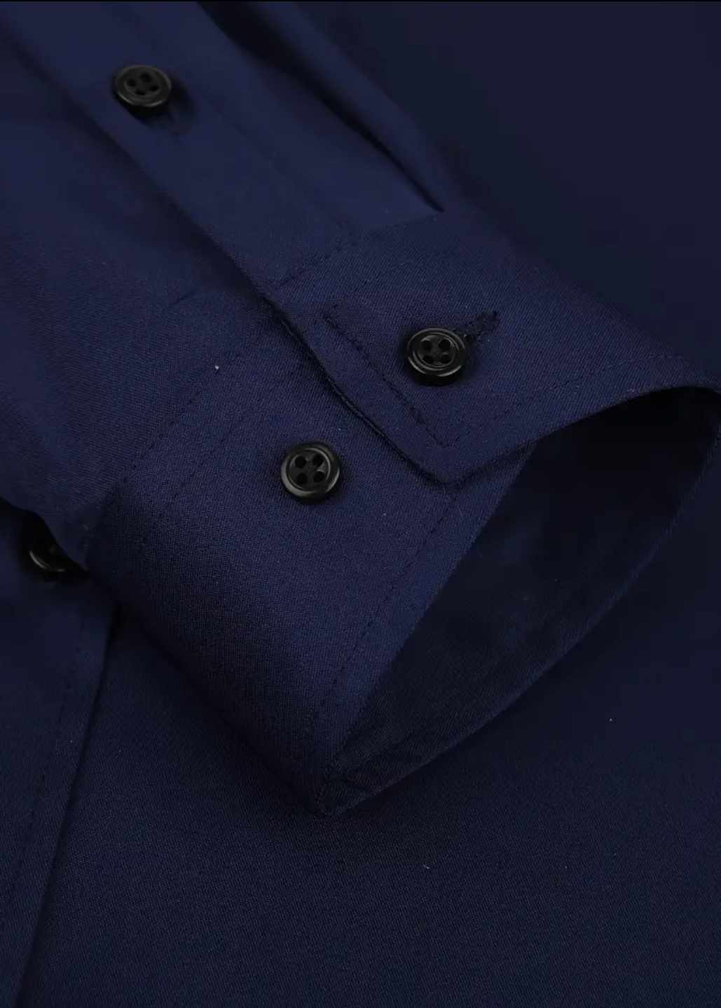 MEN'S Stretch Wrinkle-Free Long Sleeve Button Down Shirt in Navy