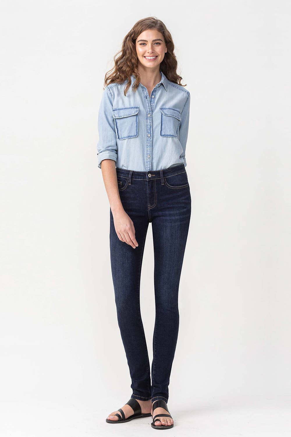 High Rise Dark Skinny from Lovervet by Vervet - SALE