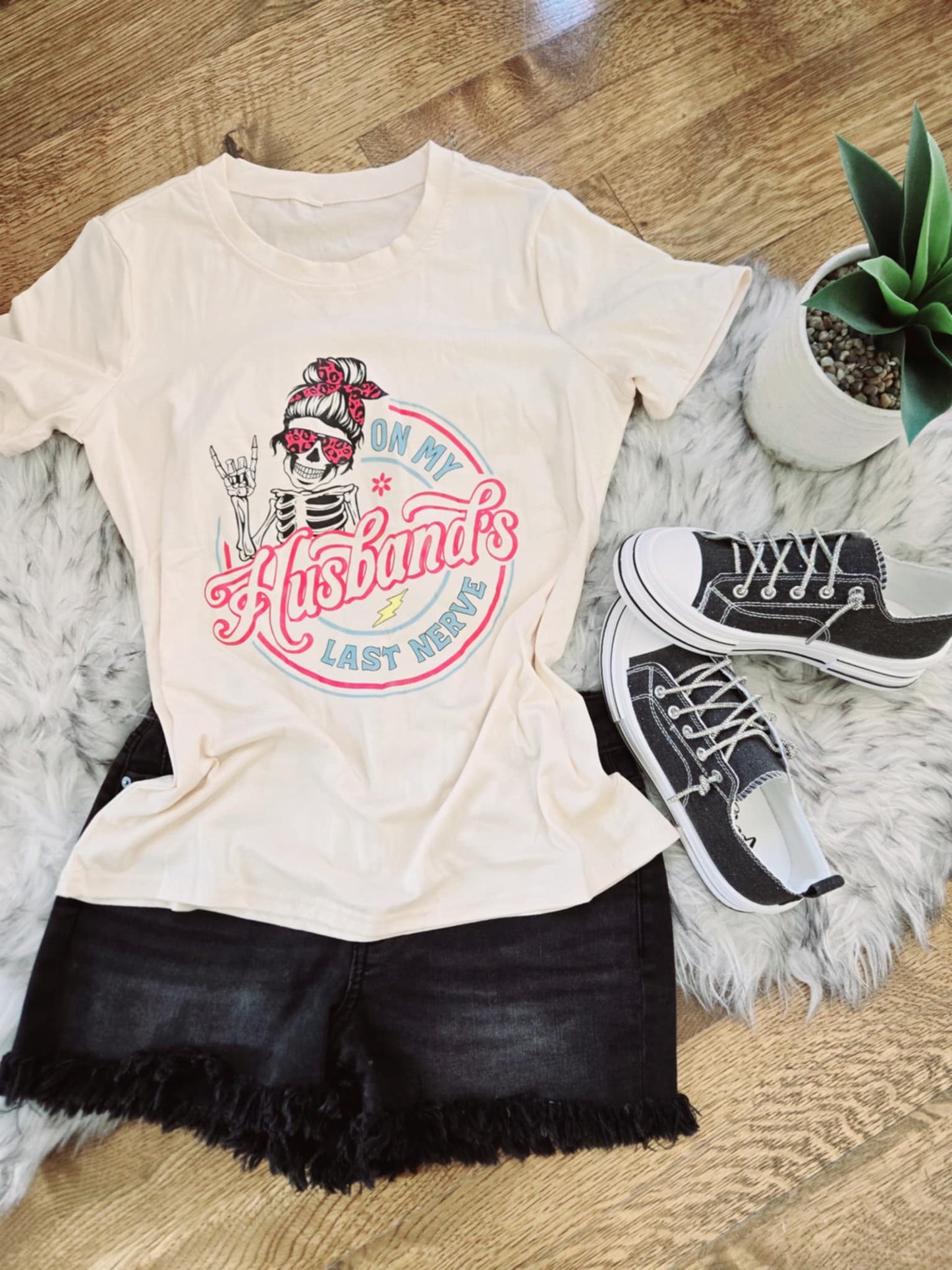 On My Husbands Last Nerve Graphic Tee - SALE