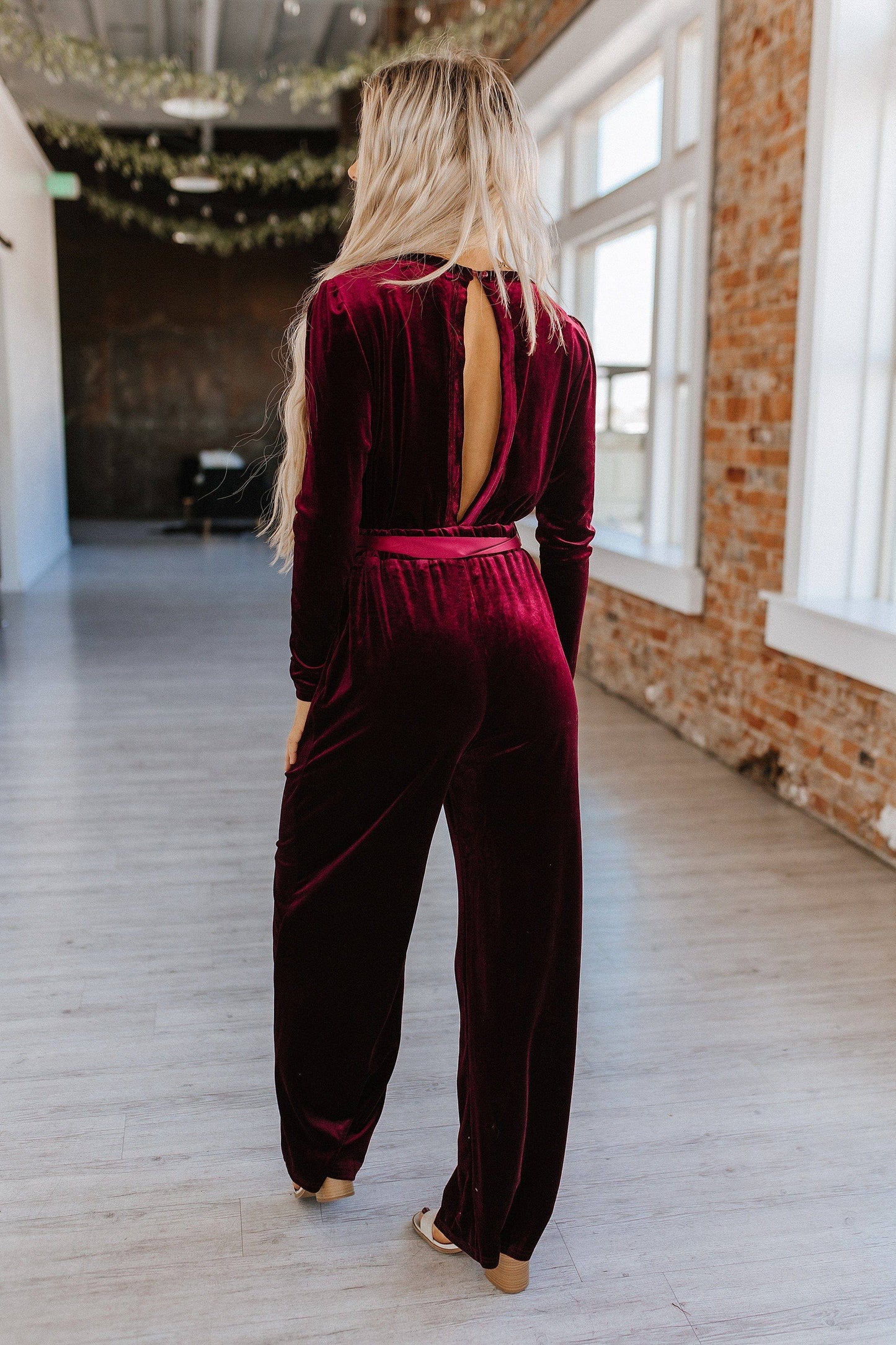 Finn Velvet Wide Leg Jumpsuit - SALE