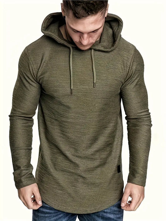 MEN'S Lightweight Long Sleeve Hooded Top