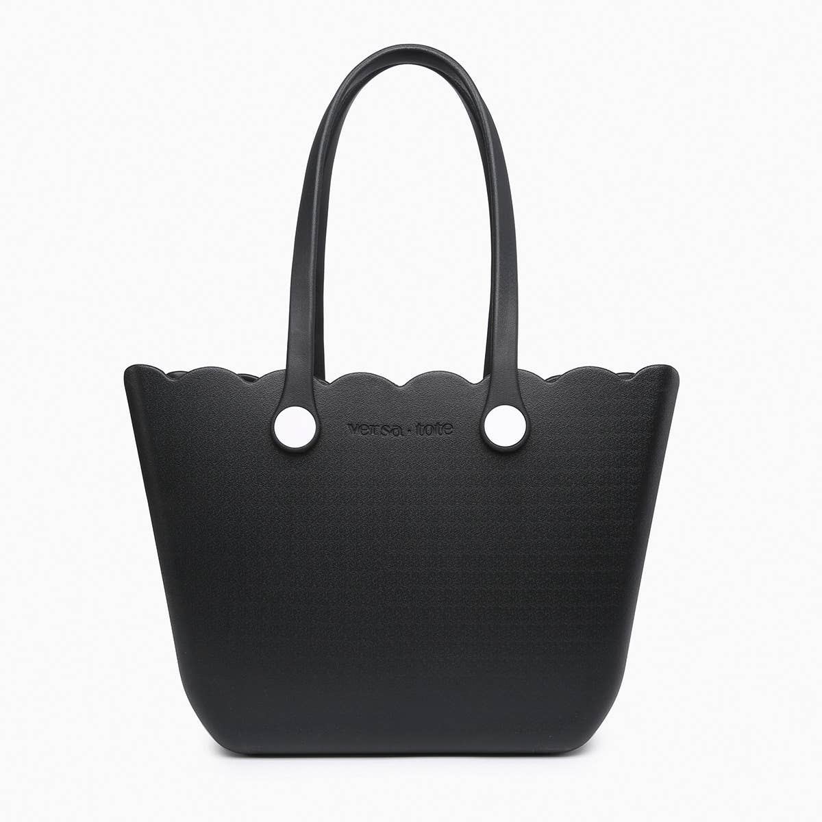 Rose Scalloped Versa Tote w/ Interchangeable Straps: Lavender