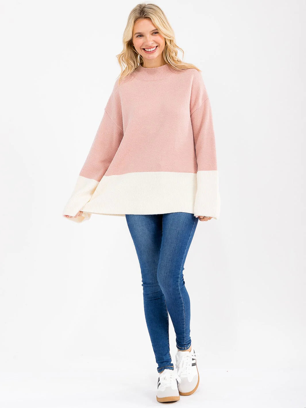 Colorblock Pullover Sweater