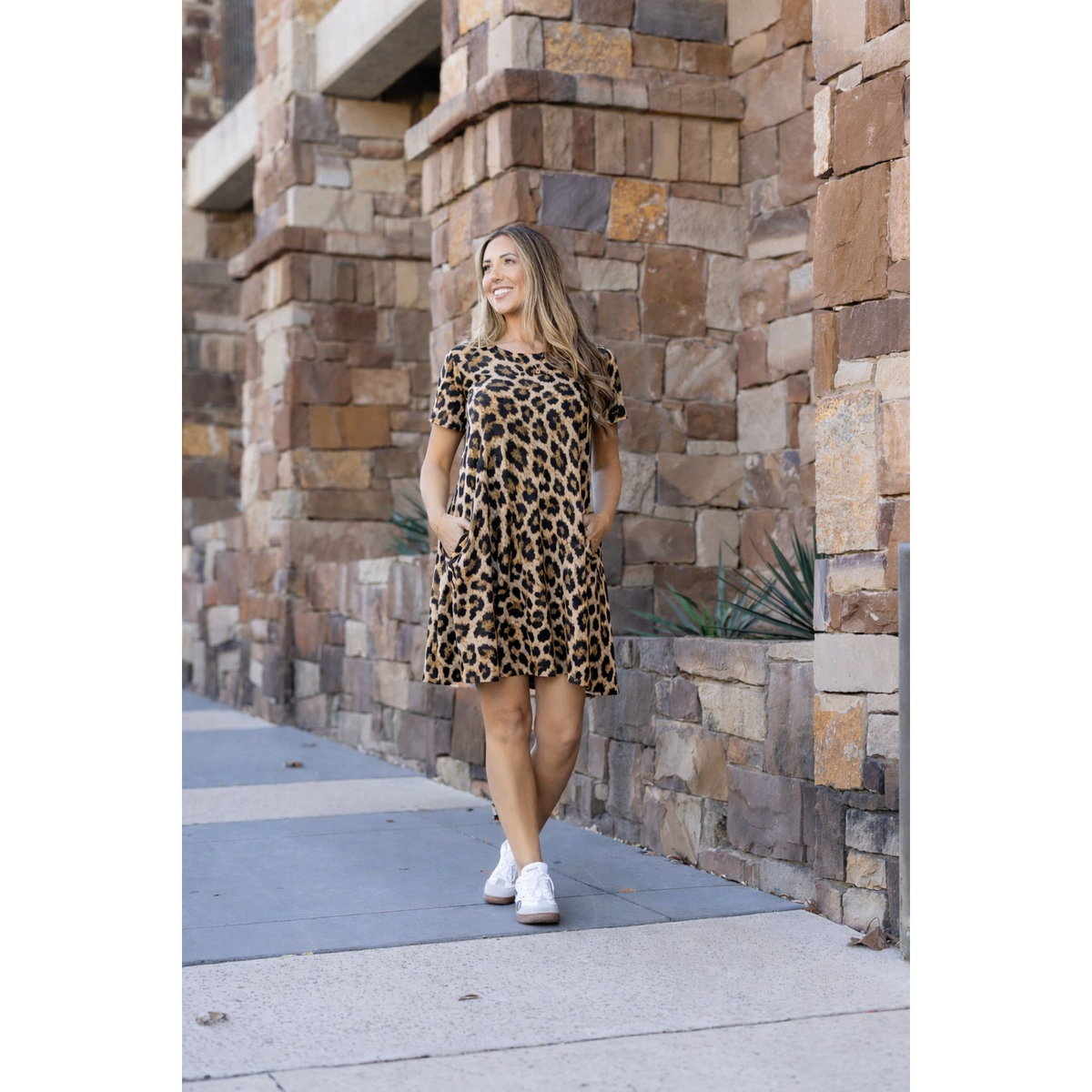 The Cassidy - Leopard Swing Dress