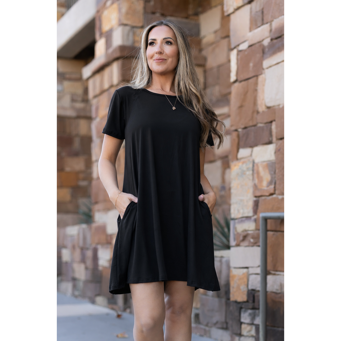 The Iris - Black Swing Dress