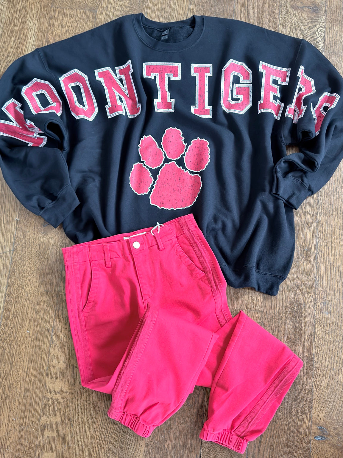Moon Tigers Vintage Varsity Crewneck Sweatshirt