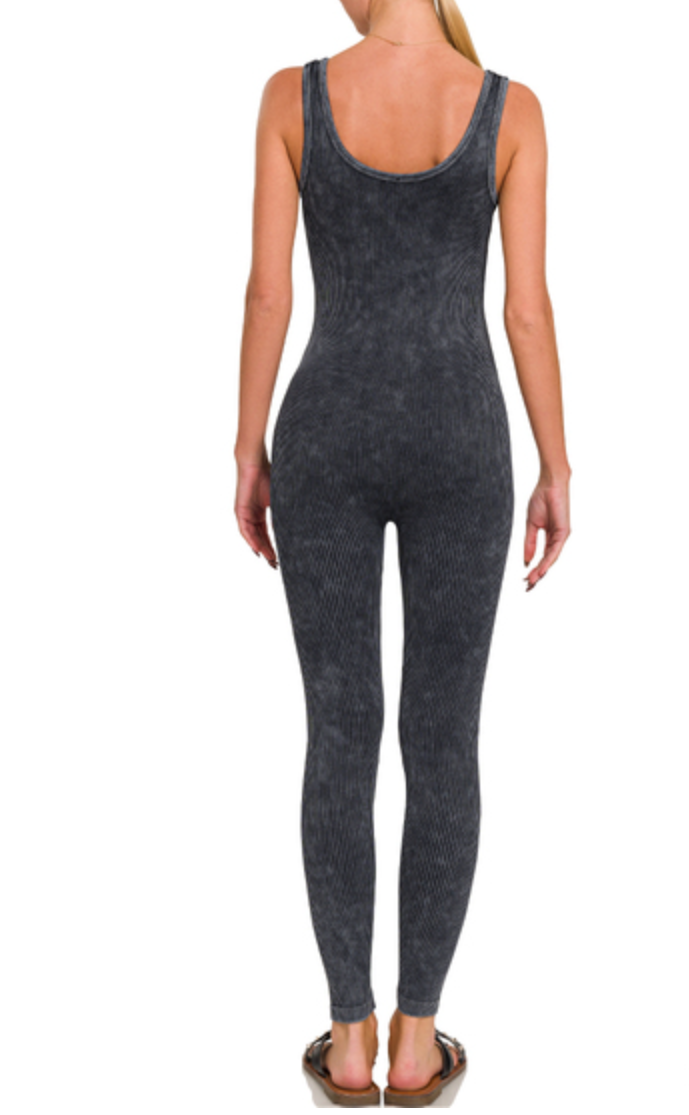 Ribbed Ash Black Jumper