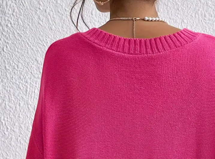 Heart You Pink Sweater with Pearls SALE