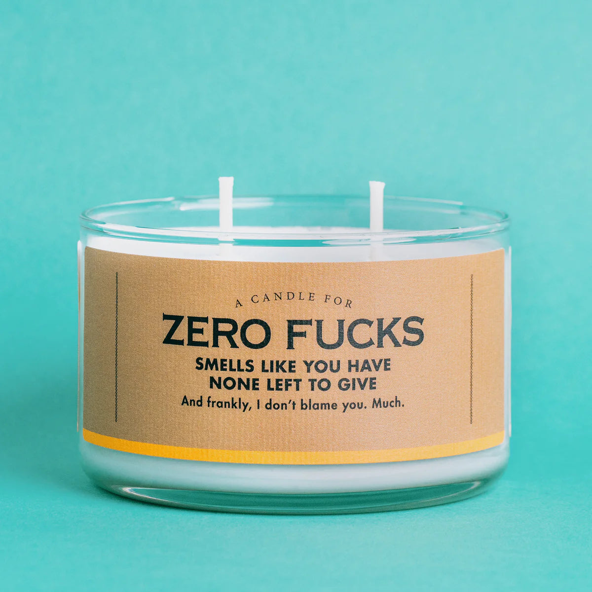 Whiskey River Soap Company Zero Fucks Soy Candle