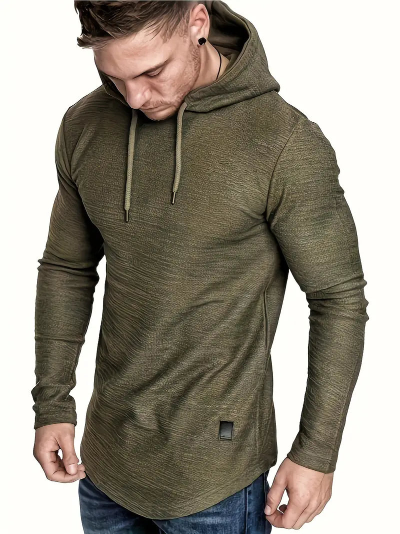 MEN'S Lightweight Long Sleeve Hooded Top