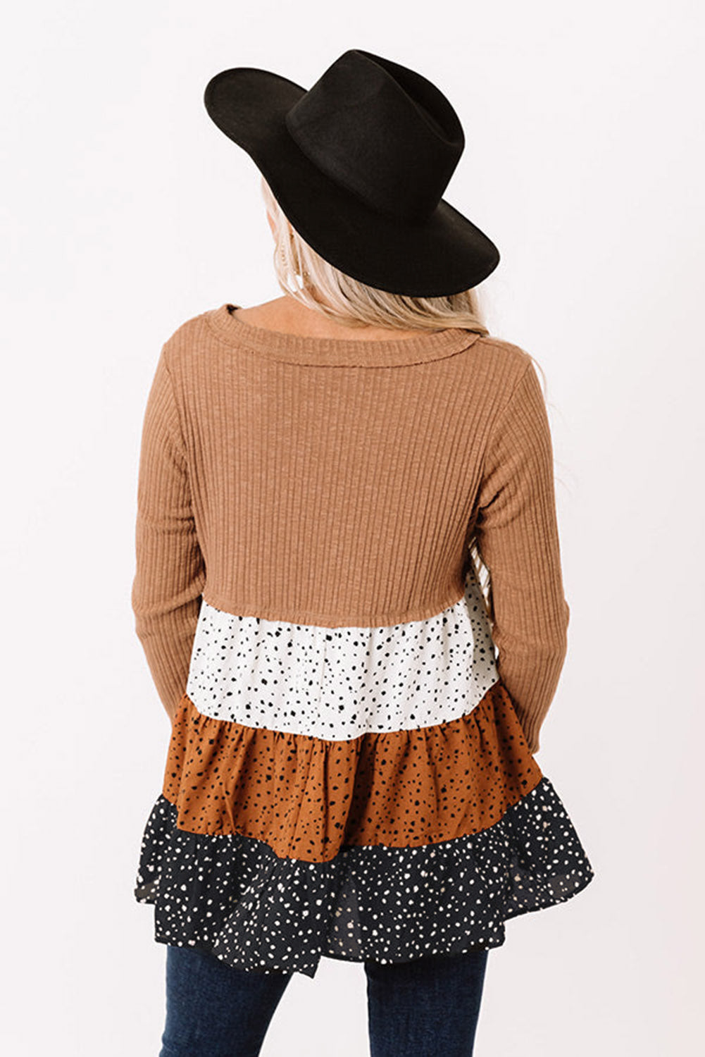 The Tesa Babydoll Tiered Top