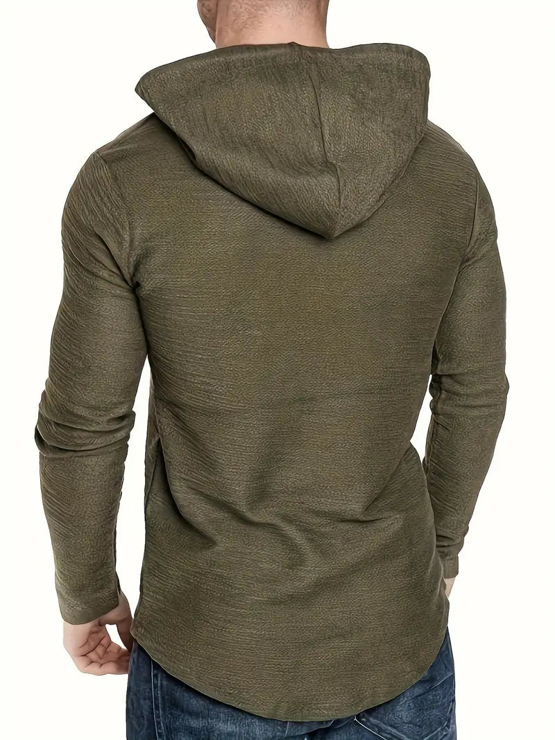 MEN'S Lightweight Long Sleeve Hooded Top