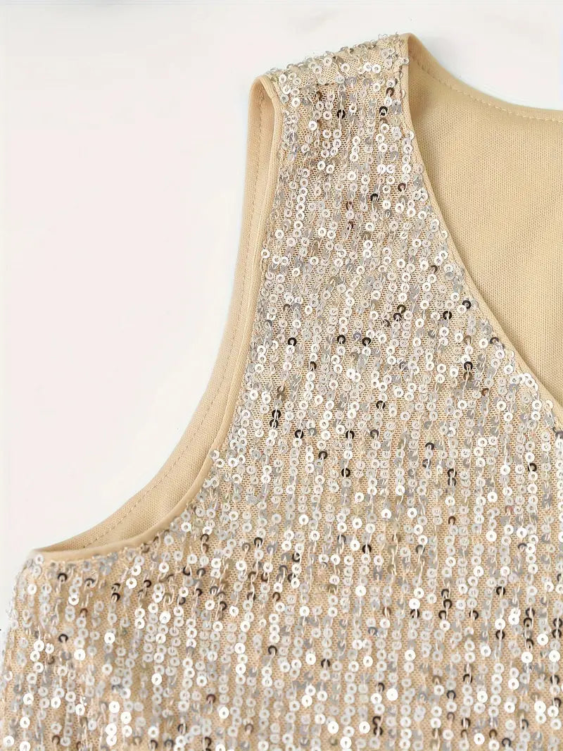 Rose Gold Sequin Tank - SALE