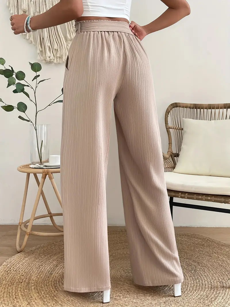 Vacation Flowy Tie Pants