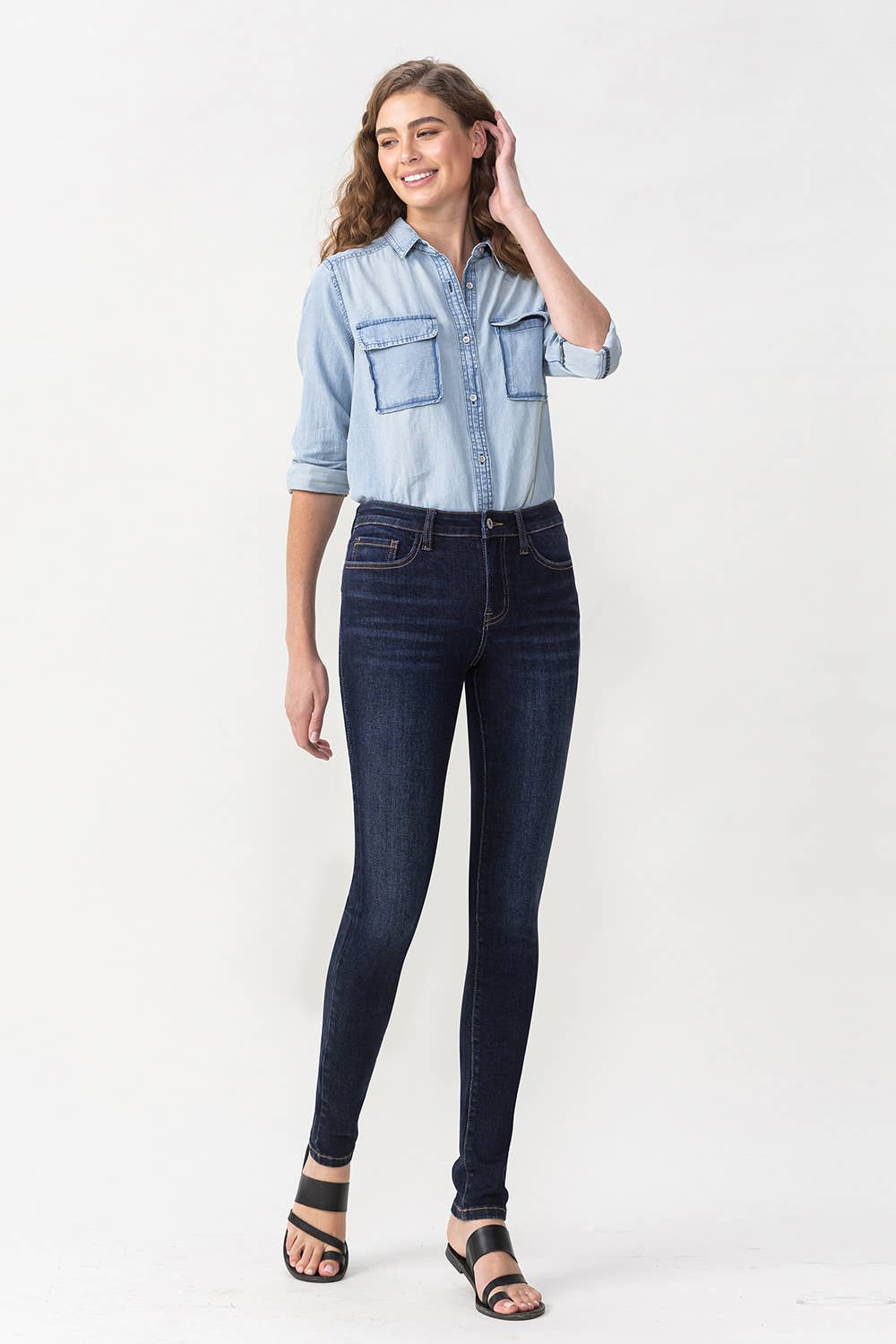High Rise Dark Skinny from Lovervet by Vervet - SALE