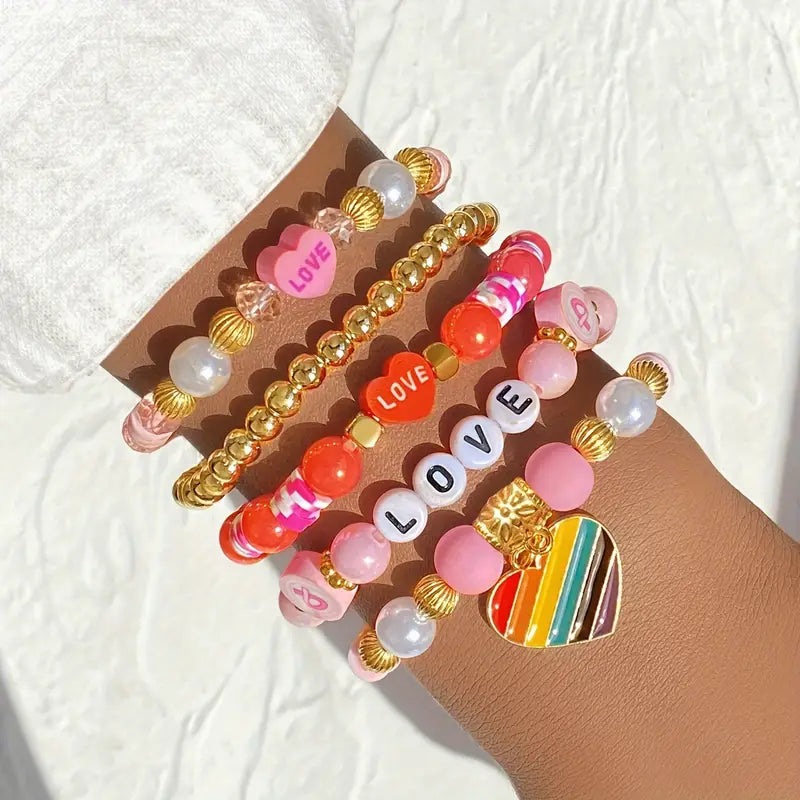 Valentine's Bracelet Stack - 3
