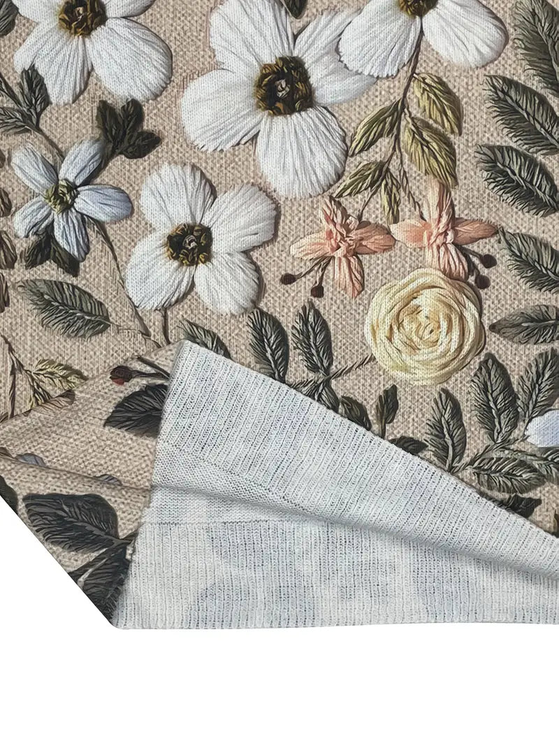 Spring Floral Lightweight Sweater in Tan - SALE