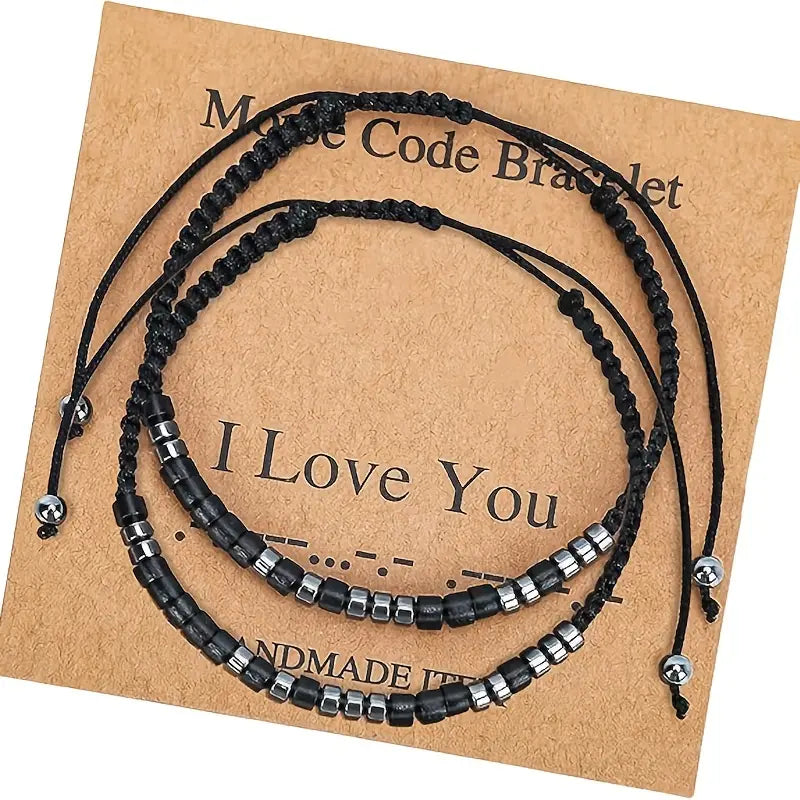 Morse Code Bracelet - I Love You