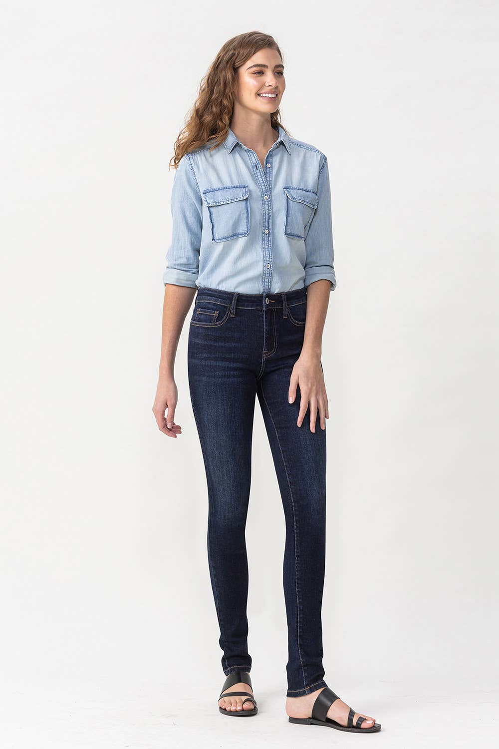 High Rise Dark Skinny from Lovervet by Vervet - SALE