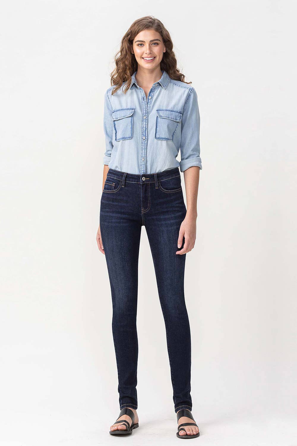 High Rise Dark Skinny from Lovervet by Vervet - SALE