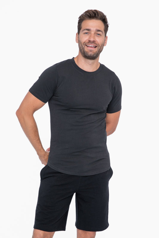 MEN'S - Pima Cotton and Spandex Premium Tee - Black