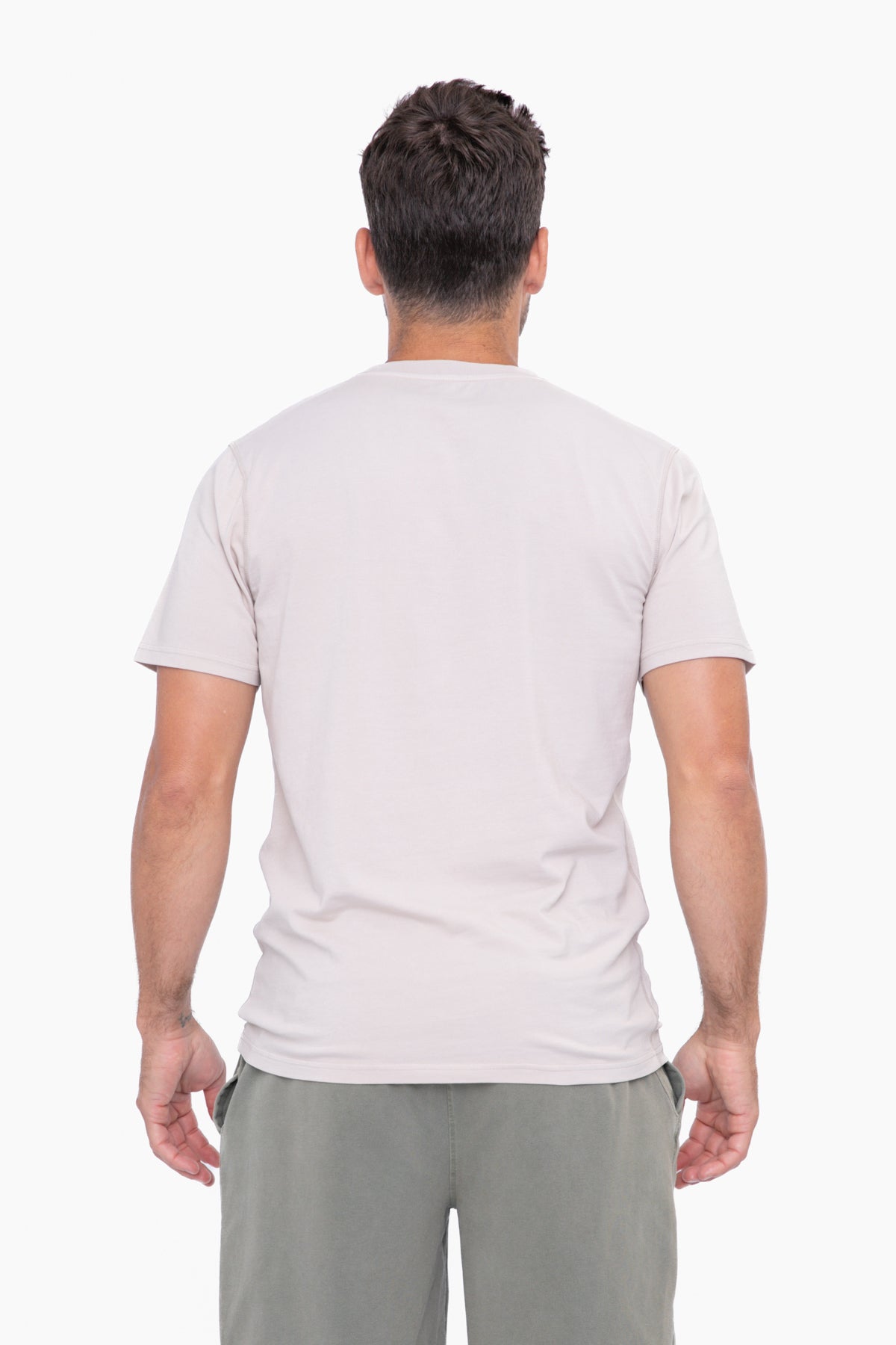 MEN'S - Pima Cotton and Spandex Premium Tee - Oat