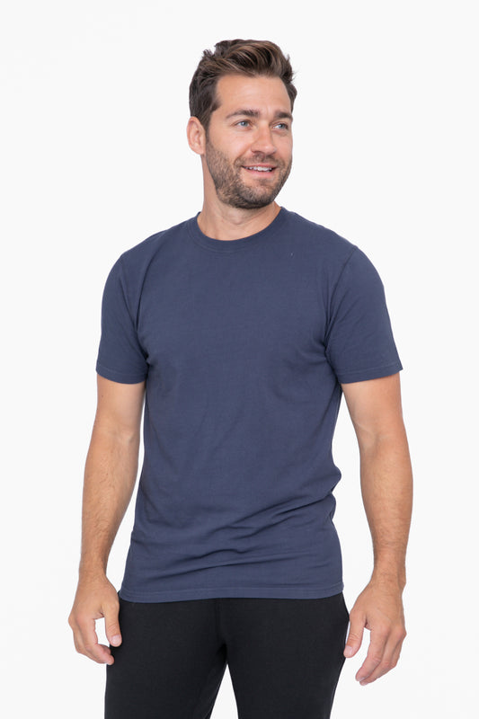 MEN'S - Pima Cotton and Spandex Premium Tee - Navy