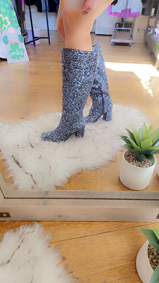 Yolo Wide Calf Sapphire Sparkle Corky's Boots - SALE