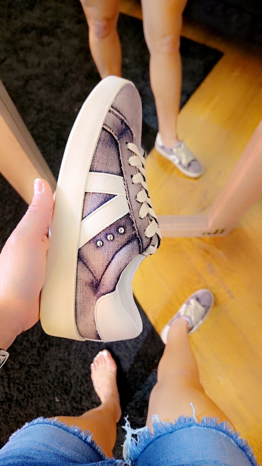 Corky's No Chaser Washed Denim Sneaker - SALE