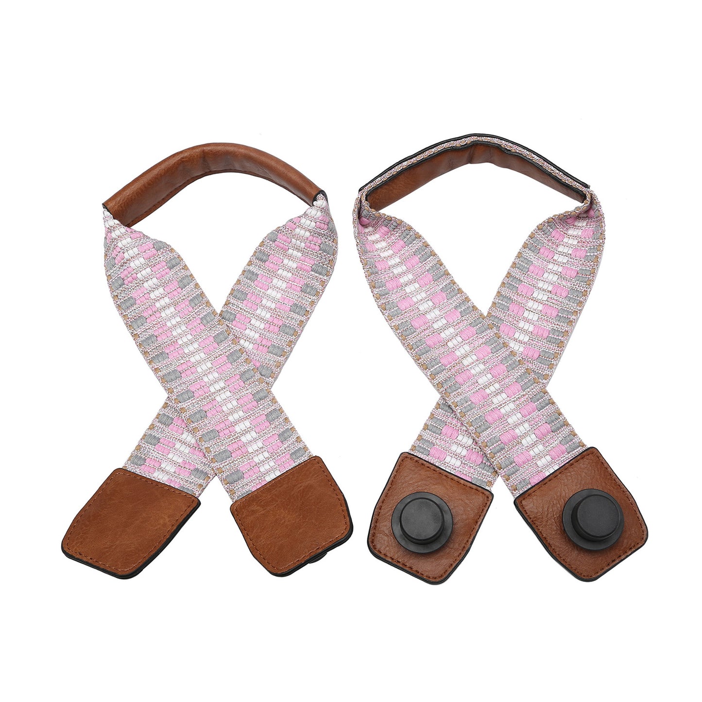 Woven Strap for Versa Tote - Pink Zigzag