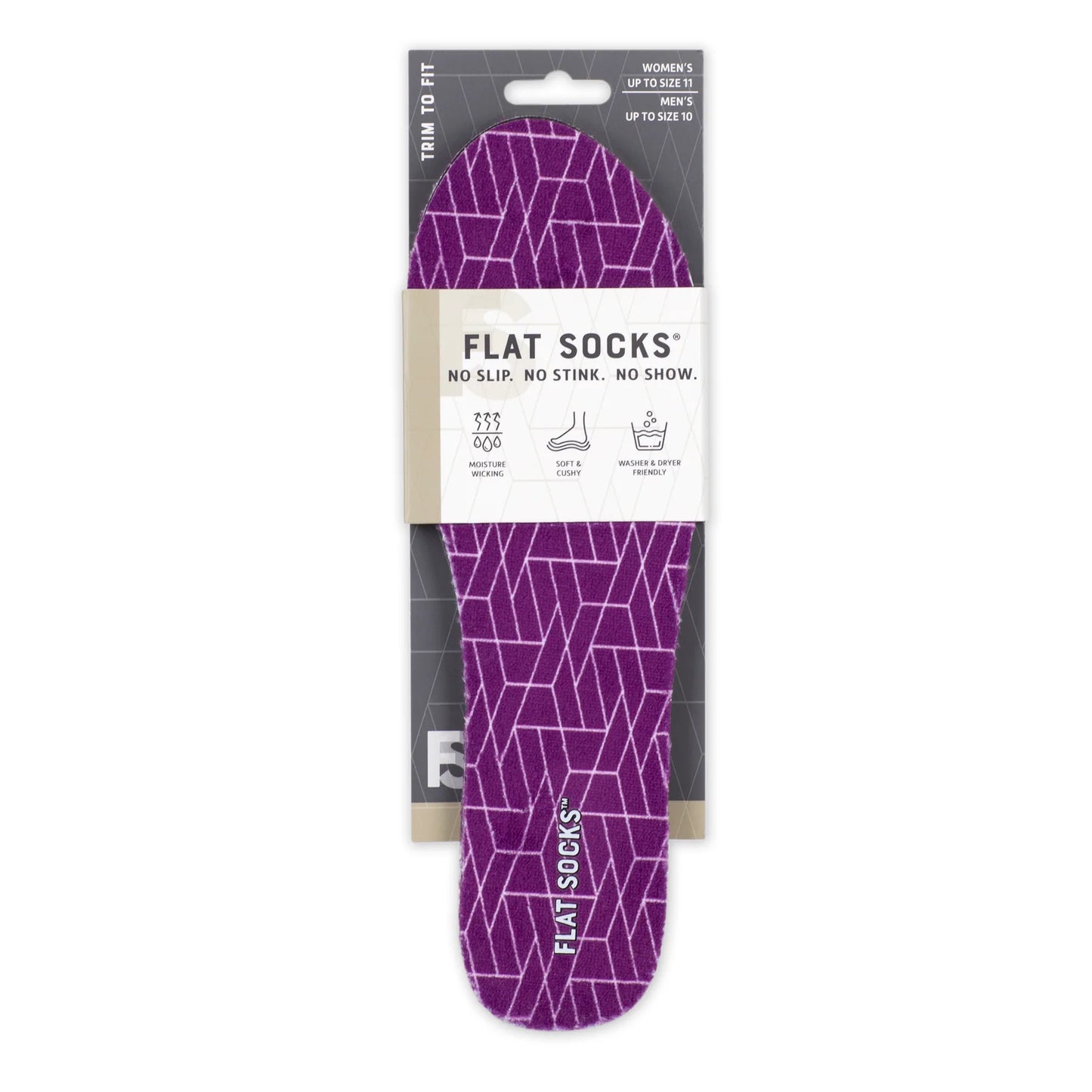 Purple Flat Socks - Small
