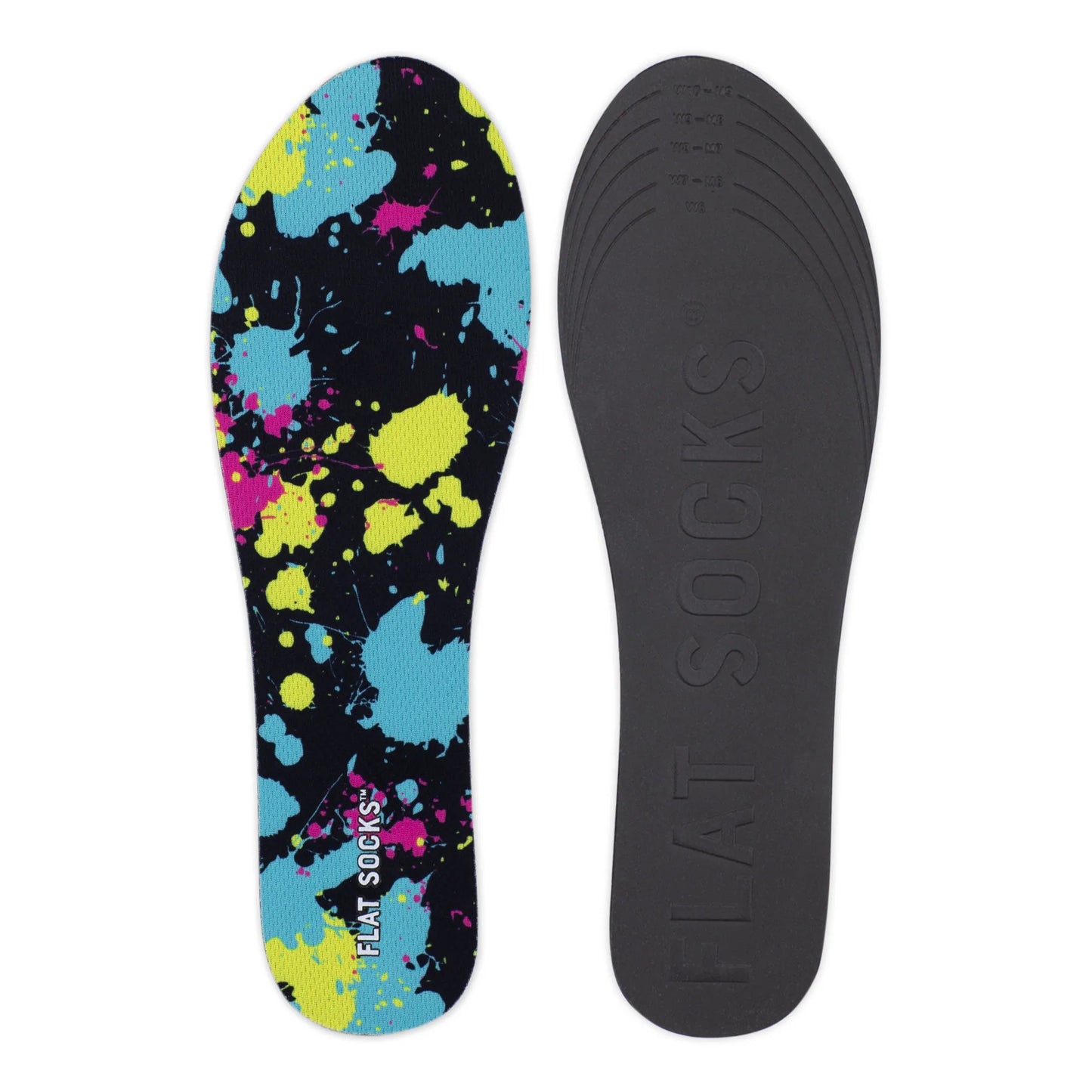 Paint Splatter Flat Socks - Small