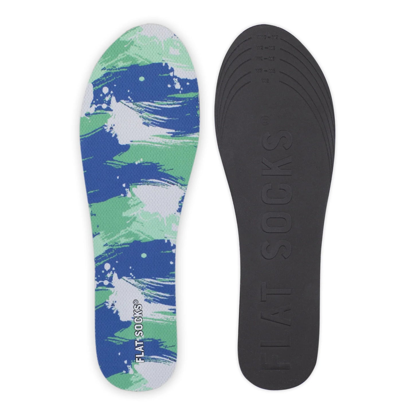 Brush Stroke Flat Socks - Small